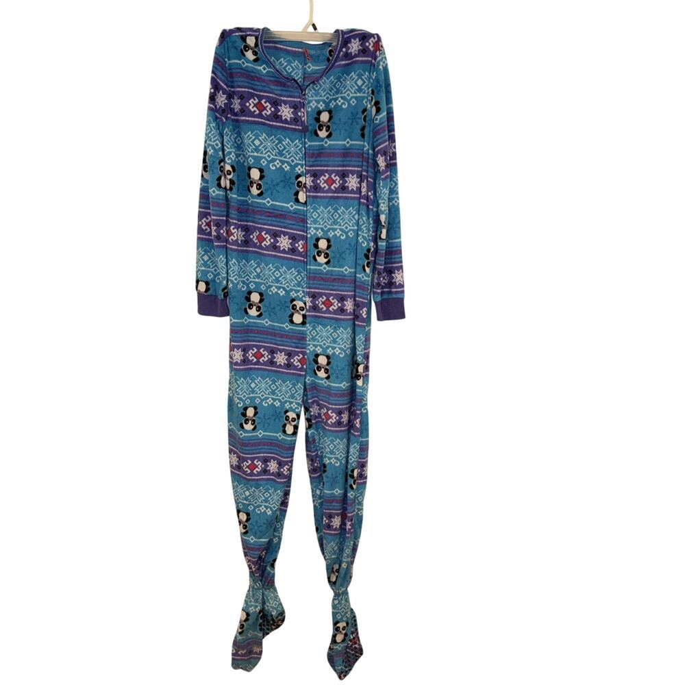 One Piece Pajamas For Women Size Large 100% Polyester Cozy